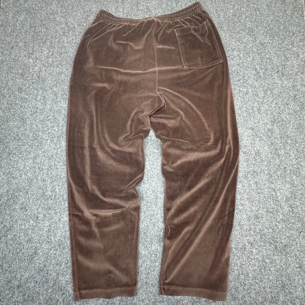 Vintage Irvine‎ Park Velour Patchwork Track Suit Set Mens Large Brown Tan Cream